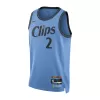 Men's Los Angeles Clippers Kawhi Leonard #2 Light Blue Swingman Jersey 2024/25 - City Edition - acejersey