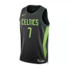 Men's Boston Celtics Jaylen Brown #7 Black Swingman Jersey 2024/25 - City Edition - acejersey