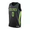 Men's Boston Celtics Jayson Tatum #0 Black Swingman Jersey 2024/25 - City Edition - acejersey