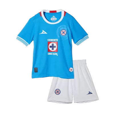 Kid's Cruz Azul Home Jersey Kit(Jersey+Shorts) 2024/25 - acejersey