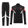 Manchester United Black Jacket Training Kit 2024/25 For Adults - acejersey