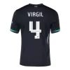 Men's Liverpool VIRGIL #4 Away Soccer Jersey 2024/25 - UCL - acejersey