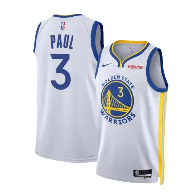 Men's Golden State Warriors Chris Paul #3 White Swingman Jersey 2023/24 - Association Edition - acejersey