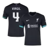 Men's Liverpool VIRGIL #4 Away Soccer Jersey 2024/25 - UCL - acejersey