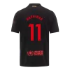 Men's Barcelona RAPHINHA #11 Away Soccer Jersey 2024/25 - Spotify Logo Without Text - acejersey