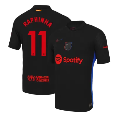 Barcelona RAPHINHA #11 Away Soccer Jersey 2024/25 - Player Version - acejersey