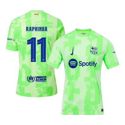 Barcelona RAPHINHA #11 Third Away Soccer Jersey 2024/25 - Player Version - UCL - acejersey