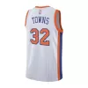 Men's New York Knicks Karl-Anthony Towns #32 White Swingman Jersey 2024/25 - City Edition - acejersey