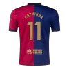 Men's Barcelona RAPHINHA #11 Home Soccer Jersey 2024/25 - Spotify Logo Without Text - acejersey