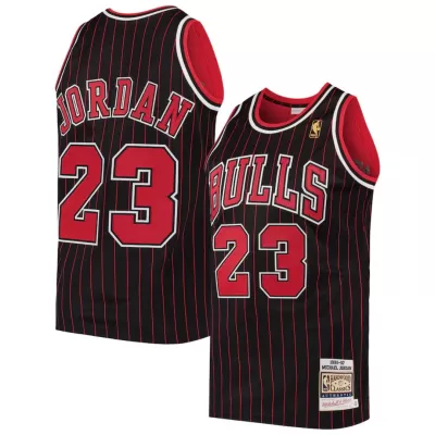 Men's Chicago Bulls Michael Jordan #23 Black Hardwood Classics Swingman Jersey 1996/97 - acejersey