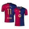 Men's Barcelona RAPHINHA #11 Home Soccer Jersey 2024/25 - Spotify Logo Without Text - acejersey