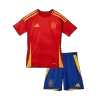 Kid's Spain Home Jerseys Kit(Jersey+Shorts) Euro 2024 - acejersey