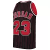 Men's Chicago Bulls Michael Jordan #23 Black Hardwood Classics Swingman Jersey 1996/97 - acejersey