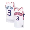 Men's Philadelphia 76ers Allen Iverson #3 White Hardwood Classics Swingman Jersey 1996/97 - acejersey