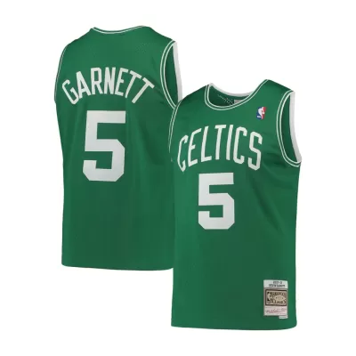 Men's Boston Celtics Kevin Garnet #5 Green Hardwood Classics Swingman Jersey 2007/08 - acejersey