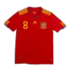 Spain XAVI #8 Home Retro Soccer Jersey 2010 - acejersey