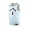 Men's San Antonio Spurs Victor Wembanyama #1 City Swingman Jersey 2024/25 - acejersey