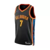 Men's Oklahoma City Thunder Chet Holmgren #7 Black City Swingman Jersey 2024 - acejersey