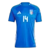 Men's Italy CHIESA #14 Home Soccer Jersey Euro 2024 - acejersey