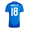 Men's Italy BARELLA #18 Home Soccer Jersey Euro 2024 - acejersey