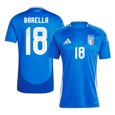 Men's Italy BARELLA #18 Home Soccer Jersey Euro 2024 - acejersey