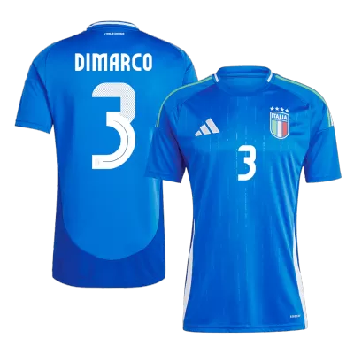 Men's Italy DIMARCO #3 Home Soccer Jersey Euro 2024 - acejersey