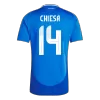 Men's Italy CHIESA #14 Home Soccer Jersey Euro 2024 - acejersey