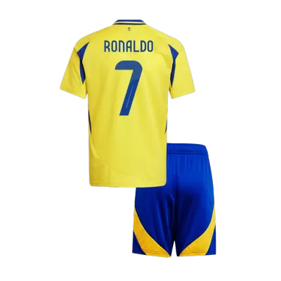 Kid's Al Nassr RONALDO #7 Home Jersey Kit(Jersey+Shorts) 2024/25 - ACL - acejersey