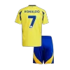 Kid's Al Nassr RONALDO #7 Home Jersey Kit(Jersey+Shorts) 2024/25 - acejersey