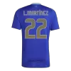 Men's Argentina L.MARTÍNEZ #22 Away Soccer Jersey 2024 - acejersey