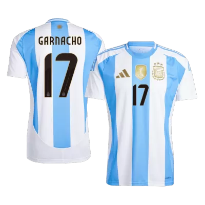 Men's Argentina GARNACHO #17 Home Soccer Jersey 2024 - acejersey