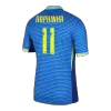 Men's Brazil RAPHINHA #11 Away Soccer Jersey Copa América 2024 - acejersey