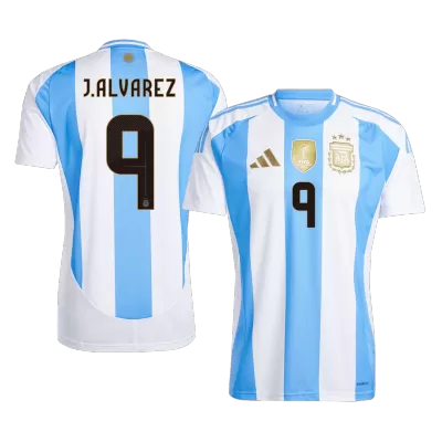 Men's Argentina J.ALVAREZ #9 Home Soccer Jersey 2024 - acejersey