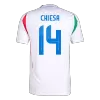 Men's Italy CHIESA #14 Away Soccer Jersey Euro 2024 - acejersey