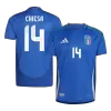 Men's Italy CHIESA #14 Home Soccer Jersey Euro 2024 - acejersey