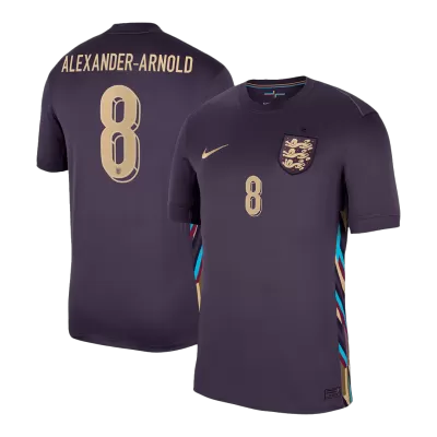 Men's England ALEXANDER-ARNOLD #8 Away Soccer Jersey Euro 2024 - acejersey