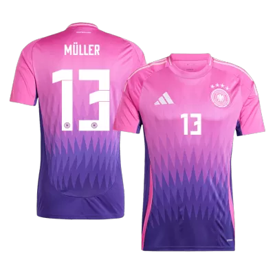 Men's Germany MÜLLER #13 Away Soccer Jersey Euro 2024 - acejersey