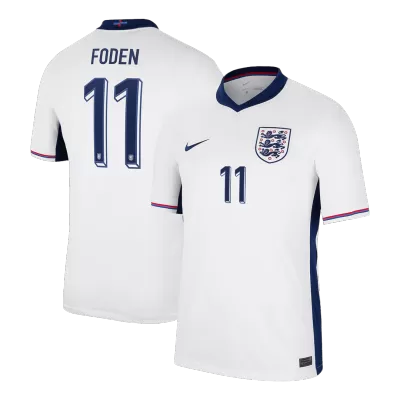 Men's England FODEN #11 Home Soccer Jersey Euro 2024 - acejersey