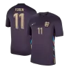 Men's England FODEN #11 Away Soccer Jersey Euro 2024 - acejersey