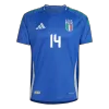 Men's Italy CHIESA #14 Home Soccer Jersey Euro 2024 - acejersey