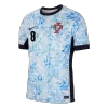 Men's Portugal B.FERNANDES #8 Away Soccer Jersey Euro 2024 - acejersey