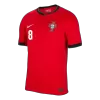 Men's Portugal B.FERNANDES #8 Home Soccer Jersey Euro 2024 - acejersey