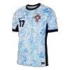 Men's Portugal R.LEÃO #17 Away Soccer Jersey Euro 2024 - acejersey