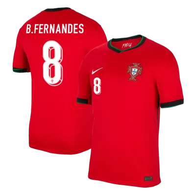 Men's Portugal B.FERNANDES #8 Home Soccer Jersey Euro 2024 - acejersey