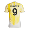 Juventus VLAHOVIĆ #9 Away Soccer Jersey 2024/25 - Player Version (Save The Children Sponsor) - acejersey