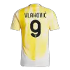 Juventus VLAHOVIĆ #9 Away Soccer Jersey 2024/25 - Player Version (Save The Children Sponsor) - acejersey