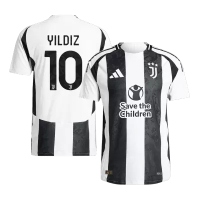 Juventus YILDIZ #10 Home Soccer Jersey 2024/25 - Player Version (Save The Children Sponsor) - acejersey