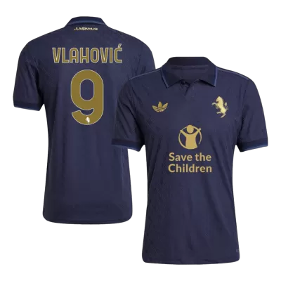 Juventus VLAHOVIĆ #9 Third Away Soccer Jersey 2024/25 - Player Version (Save The Children Sponsor) - acejersey