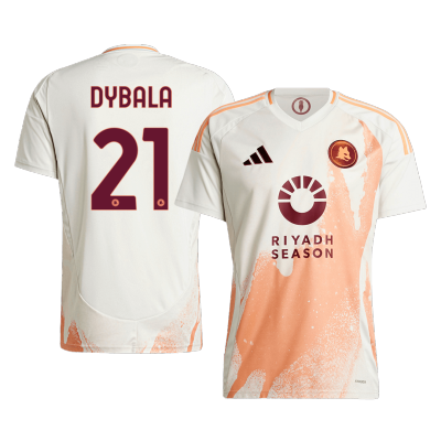 Men's Roma DYBALA #21 Away Soccer Jersey 2024/25 - acejersey