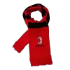 AC Milan Knit Soccer Scarf - Red&Black - acejersey